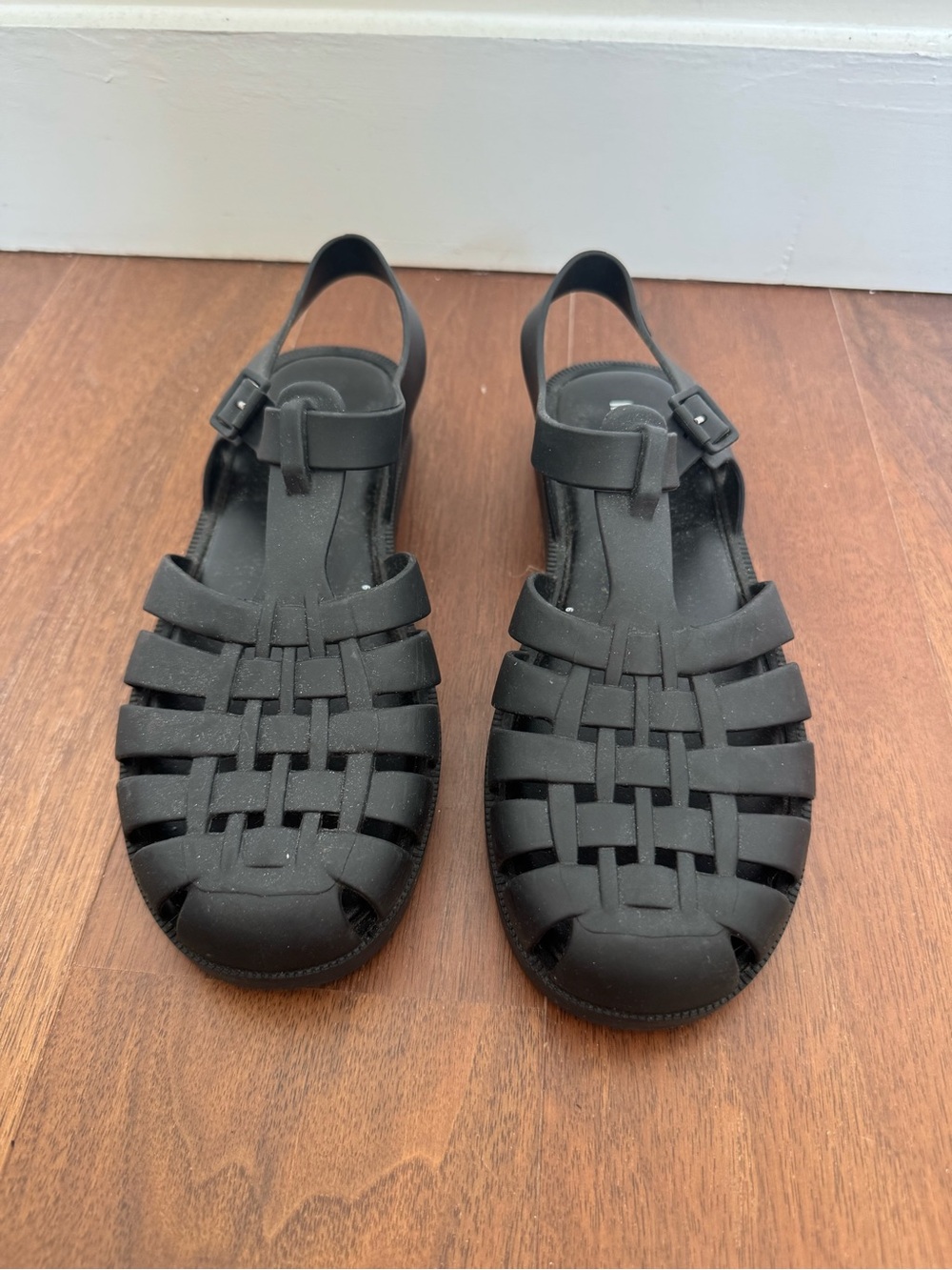 Melissa Black Woven Jelly Sandals